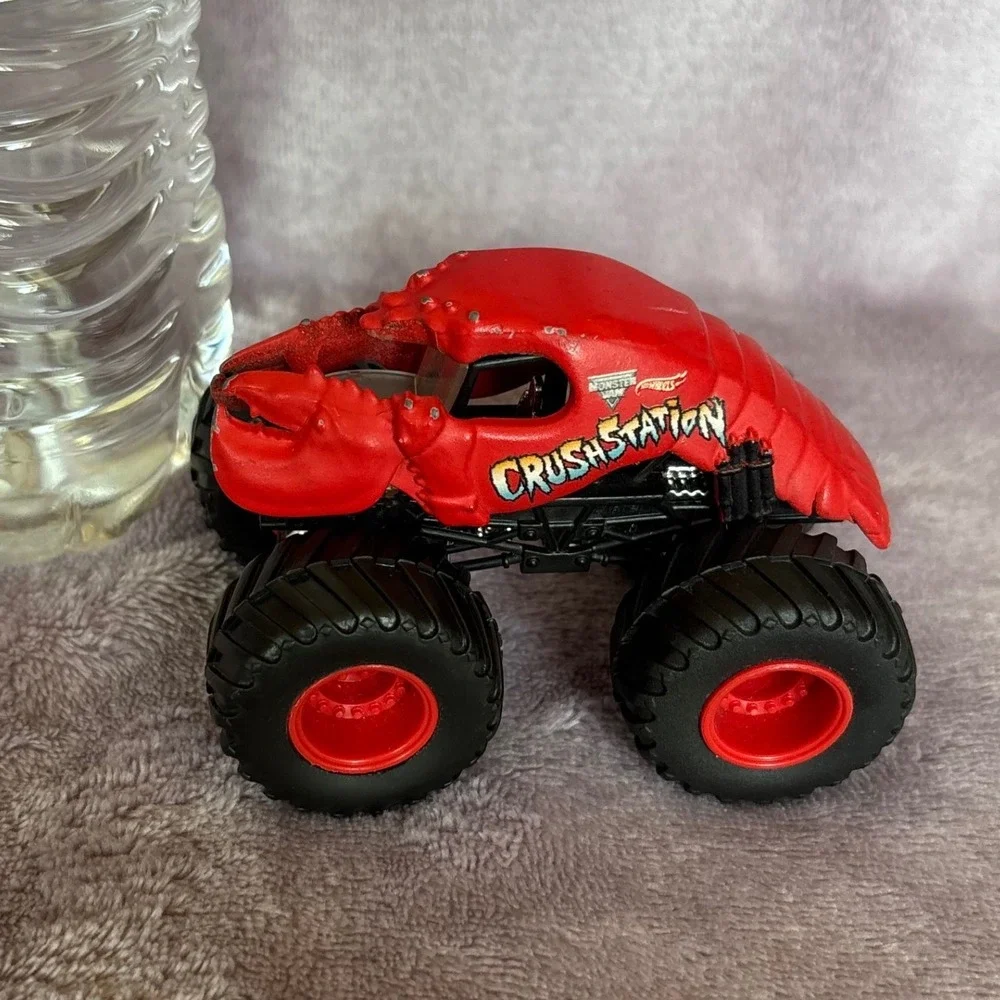 Hot Wheels Monster Jam Crushstation Lobster Monster Truck Red Diecast Toy